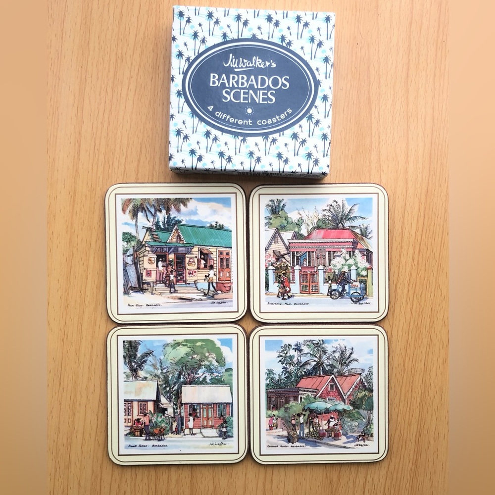 Pimpernel Coasters Tropical Island Collection Jill Walker’s Barbados Scenes